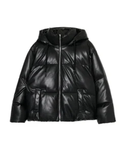 Cropp Kurtki, Płaszcze*Czarna kurtka puffer z kapturem