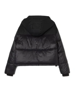 Cropp Kurtki, Płaszcze*Czarna kurtka puffer z kapturem