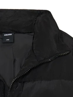 Cropp Kurtki Zimowe|Kurtki, Płaszcze*Czarna kurtka puffer ze stójką