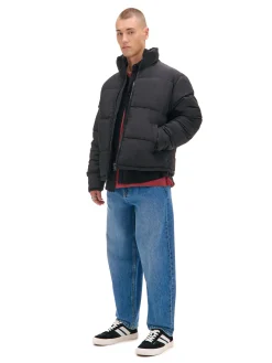 Cropp Kurtki Zimowe|Kurtki, Płaszcze*Czarna kurtka puffer ze stójką