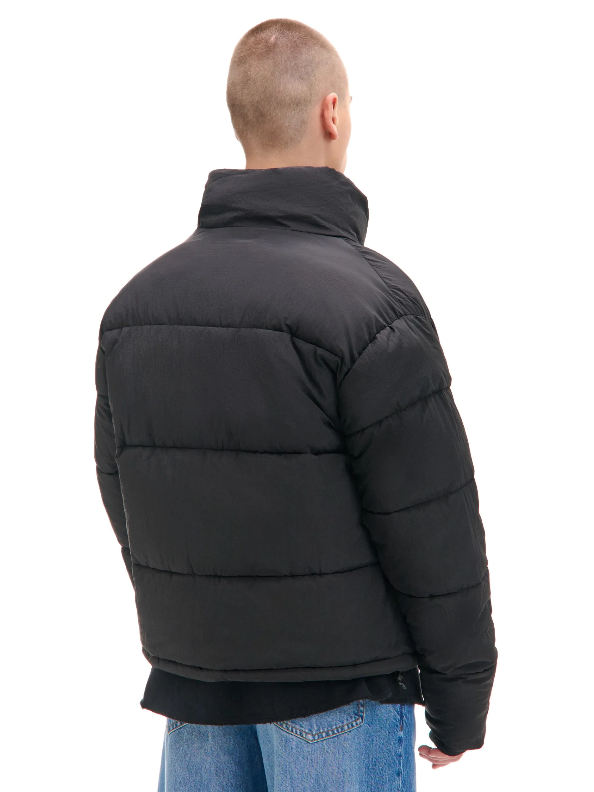 Cropp Kurtki Zimowe|Kurtki, Płaszcze*Czarna kurtka puffer ze stójką