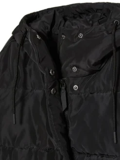 Cropp Kurtki, Płaszcze*Czarna kurtka z kapturem