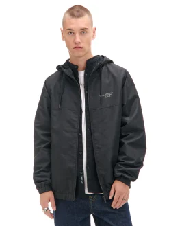 Cropp Kurtki, Płaszcze*Czarna kurtka z kapturem