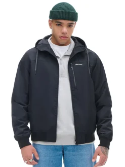 Cropp Kurtki, Płaszcze*Czarna kurtka z kapturem