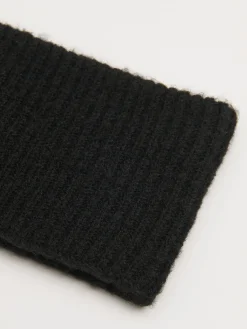 Cropp Czapki*Czarna ocieplana opaska na głowę