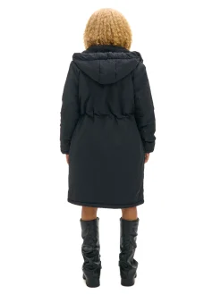 Cropp Kurtki, Płaszcze|Kożuszki, Futerka*Czarna parka z kapturem
