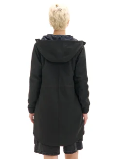 Cropp Kurtki, Płaszcze*Czarna parka z kapturem
