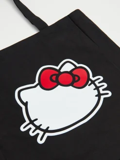 Cropp Torby, Plecaki*Czarna płócienna torba Hello Kitty