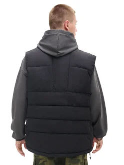 Cropp Kurtki, Płaszcze*Czarna pikowana kamizelka