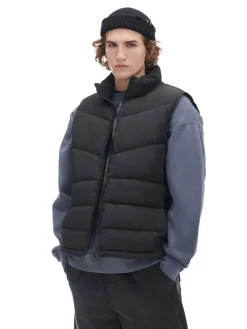 Cropp Kurtki, Płaszcze*Czarna pikowana kamizelka