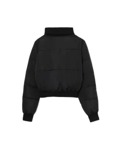 Cropp Kurtki, Płaszcze*Czarna pikowana kurtka bomber