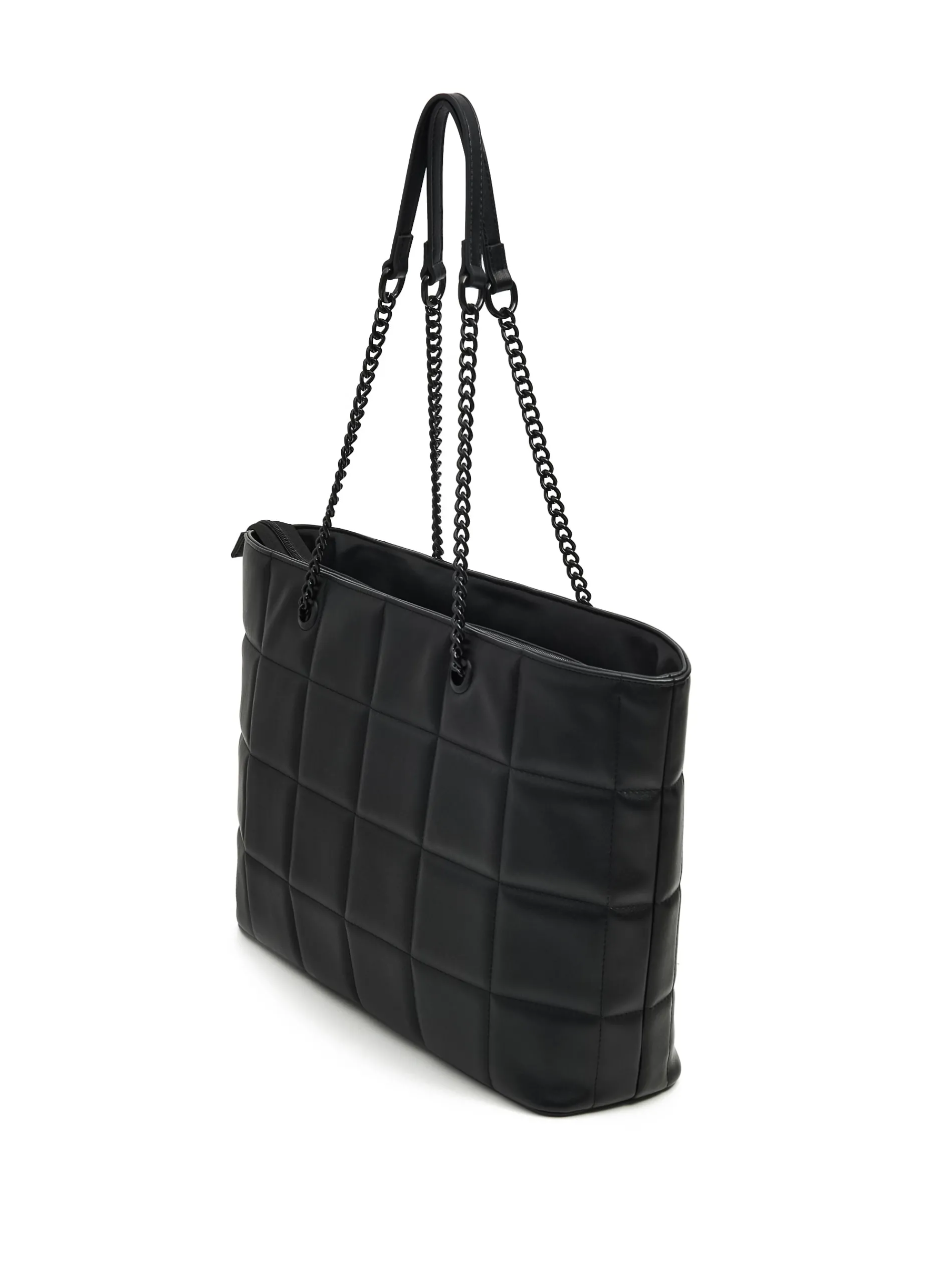 Cropp Torby, Plecaki*Czarna pikowana torebka na łańcuszku