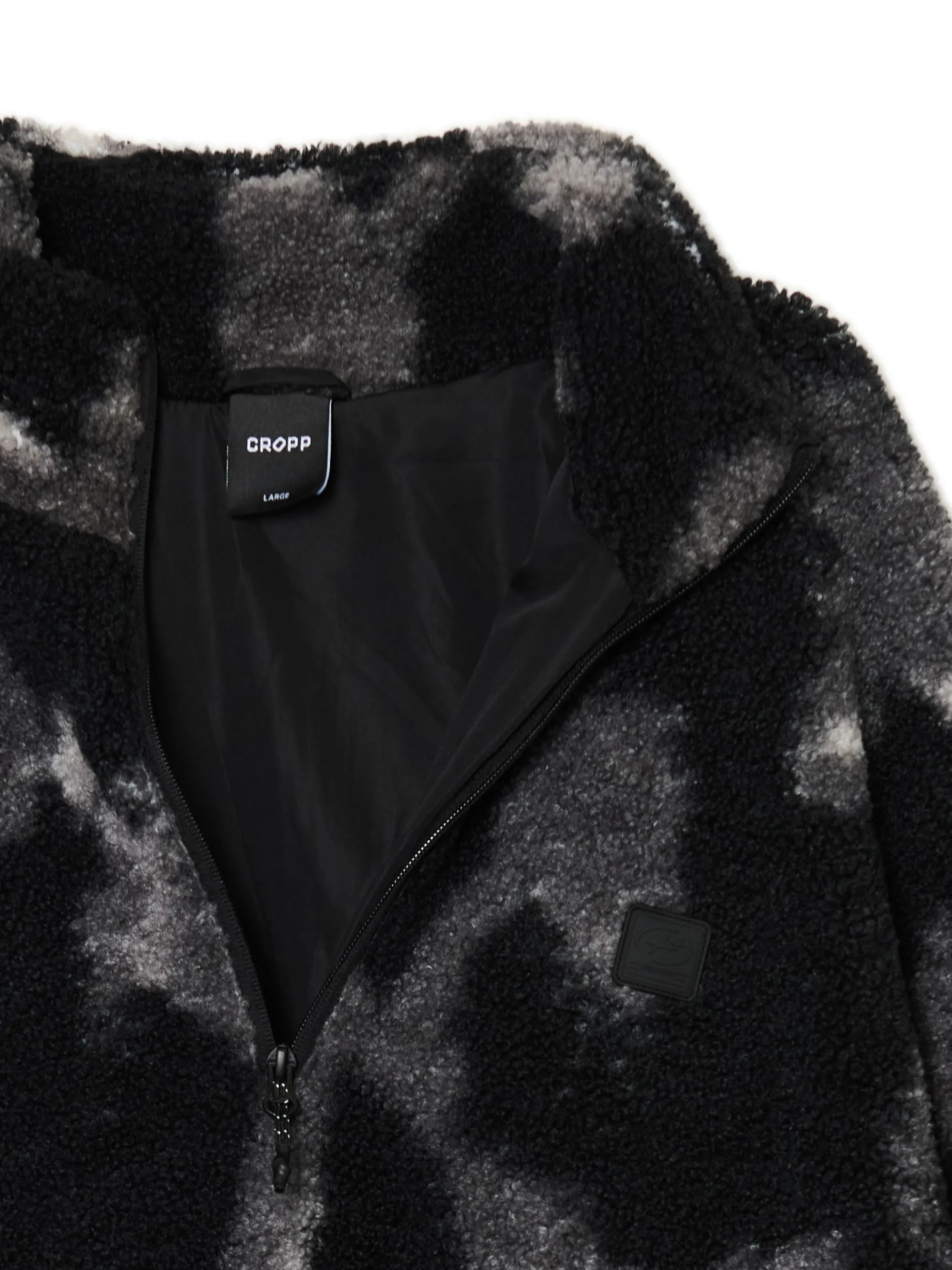 Cropp Bluzy*Czarna polarowa bluza ze stójką