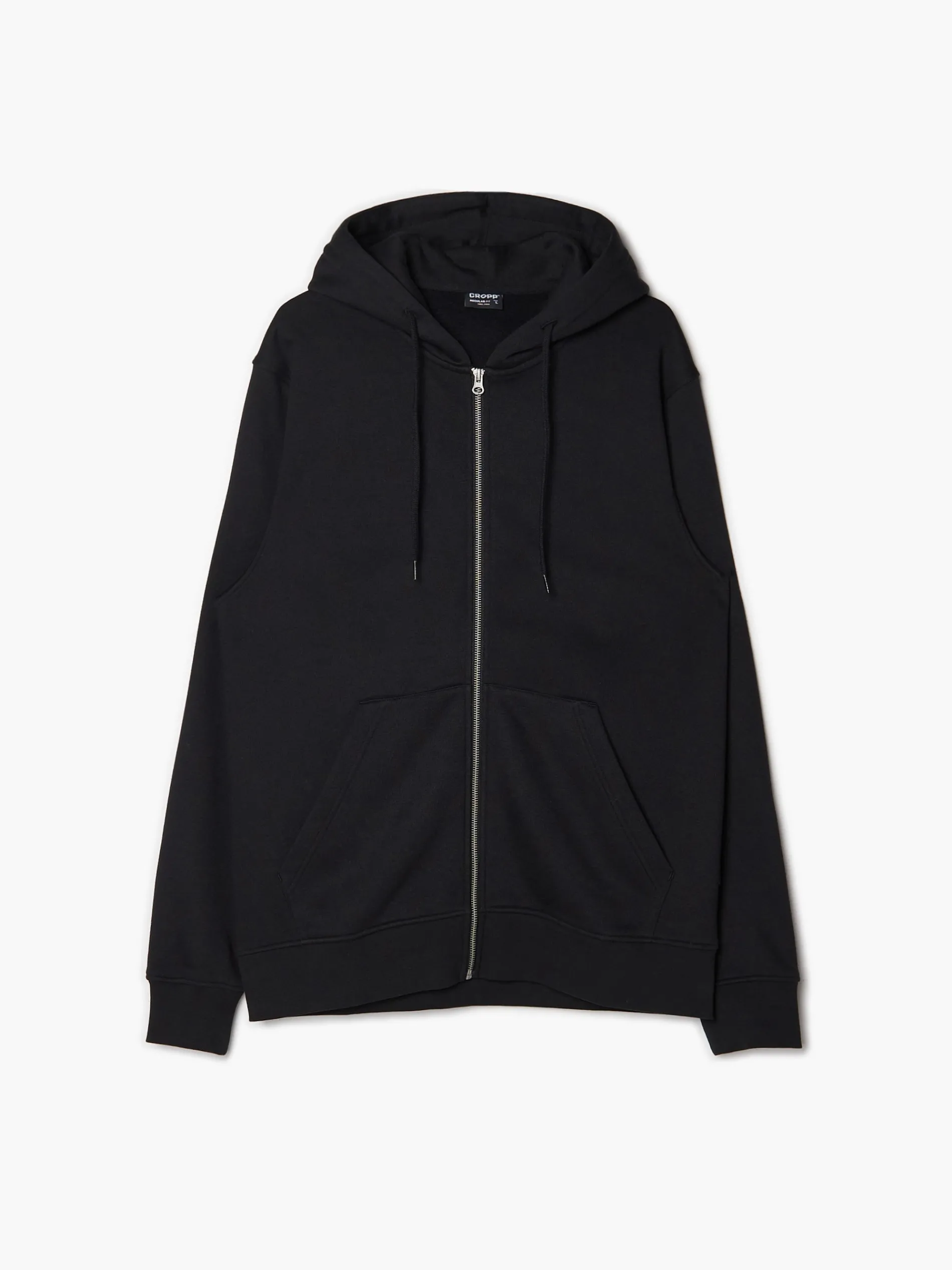 Cropp Bluzy*Czarna rozpinana bluza