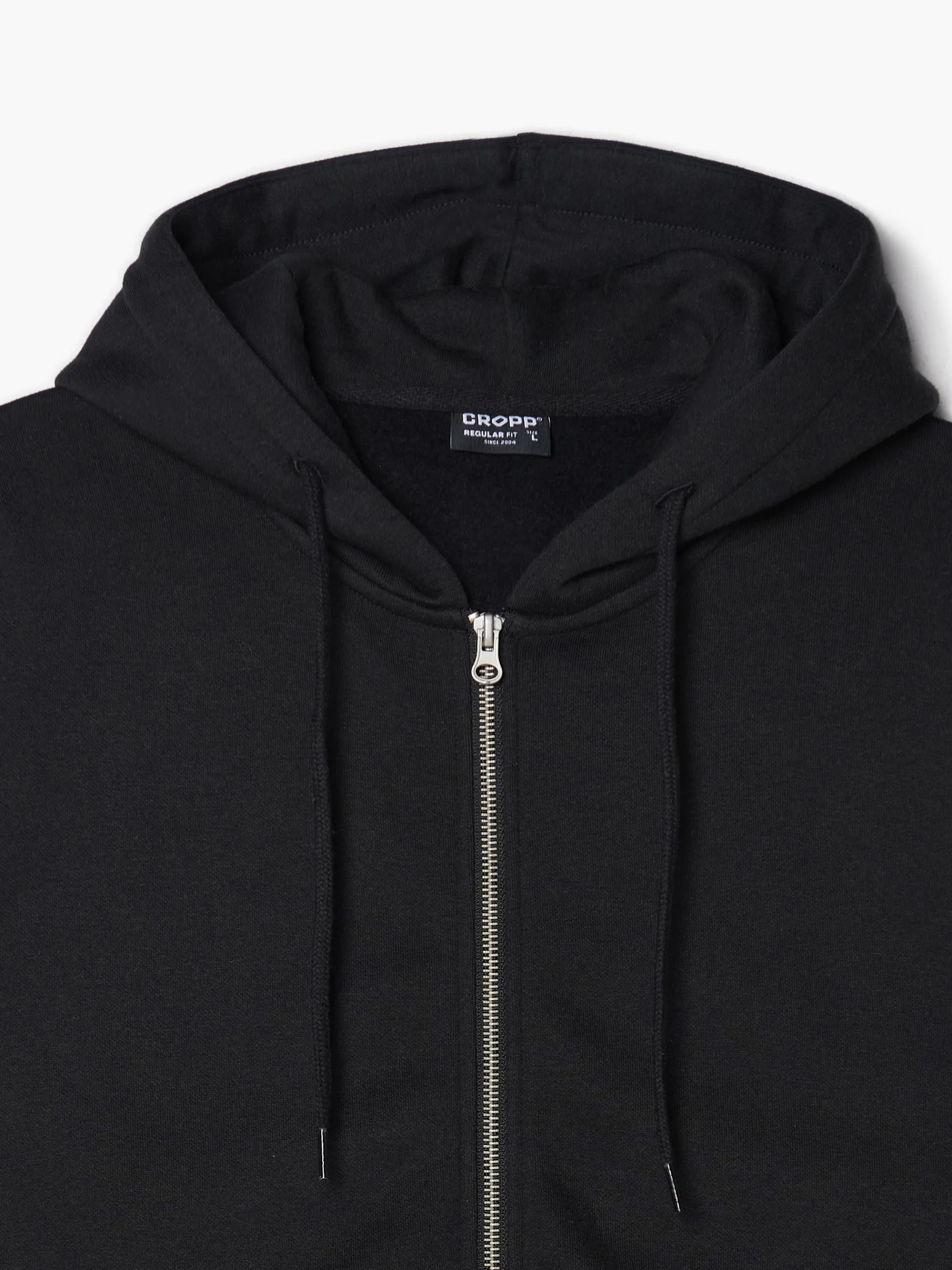 Cropp Bluzy*Czarna rozpinana bluza