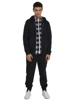 Cropp Bluzy*Czarna rozpinana bluza