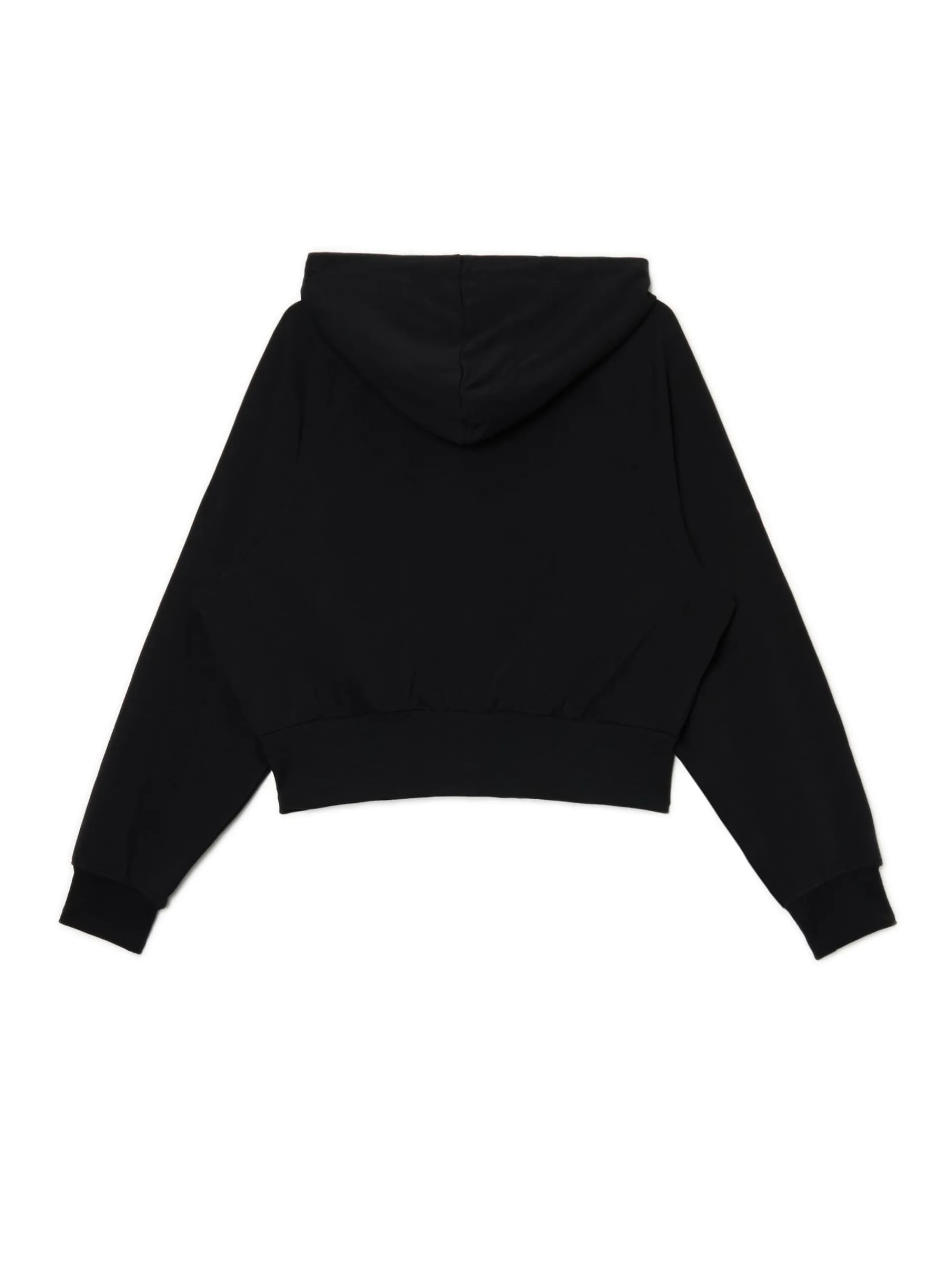 Cropp Bluzy*Czarna rozpinana bluza kapturem