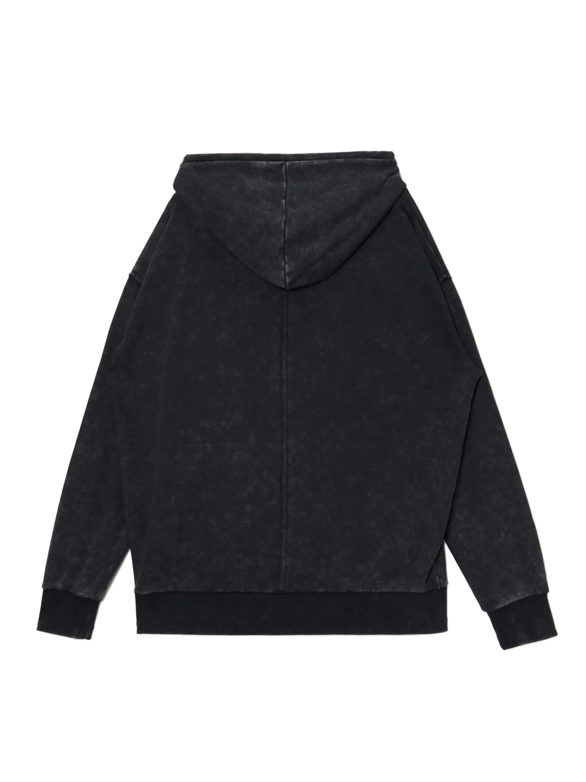 Cropp Bluzy*Czarna rozpinana bluza z kapturem