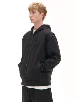 Cropp Bluzy|Sety*Czarna rozpinana bluza z kapturem