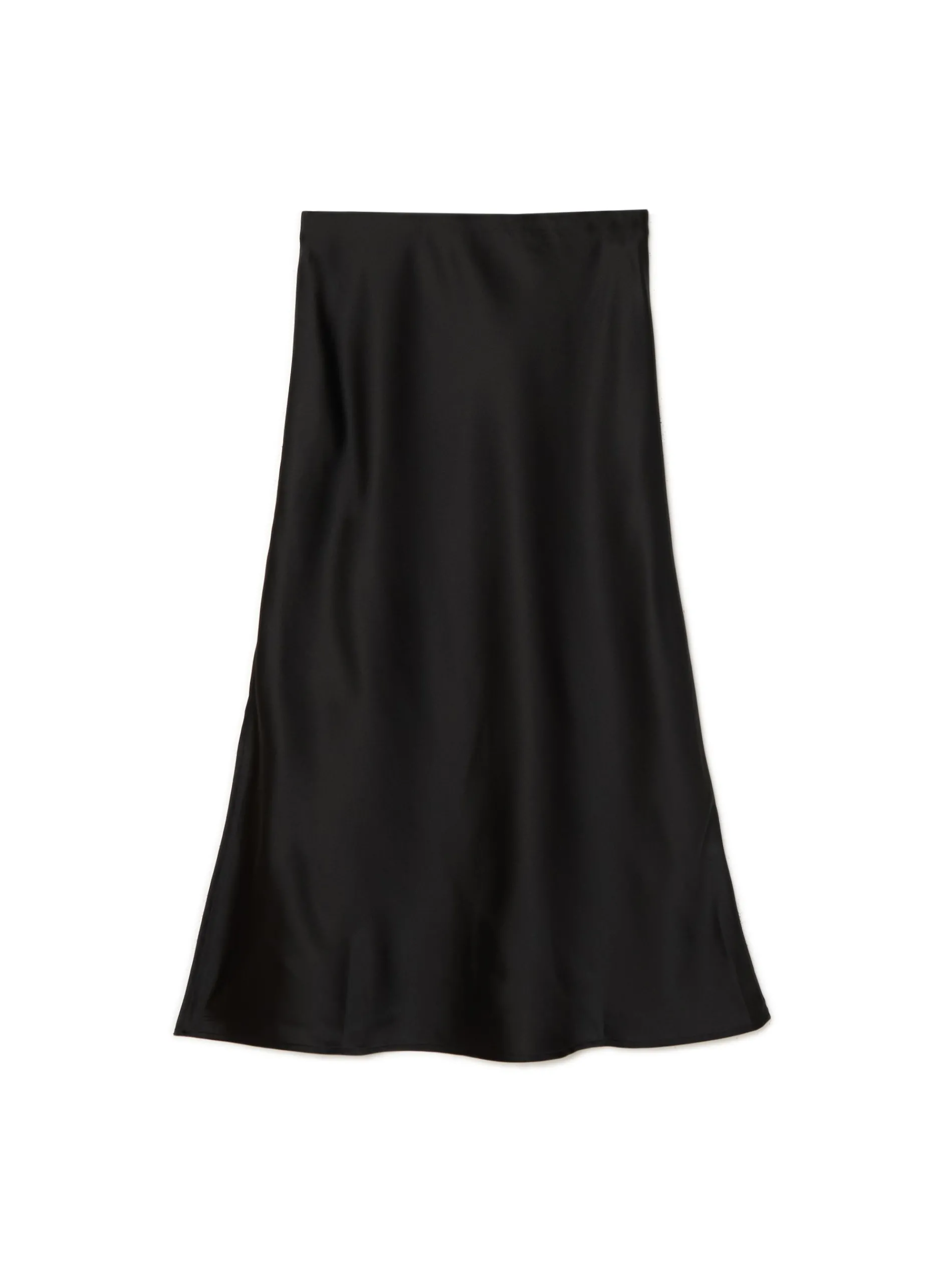 Cropp Spódnice*Czarna satynowa spódnica