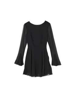 Cropp Sukienki, Kombinezony*Czarna sukienka mini z falbanami