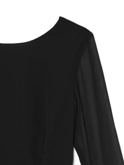 Cropp Sukienki, Kombinezony*Czarna sukienka mini z falbanami