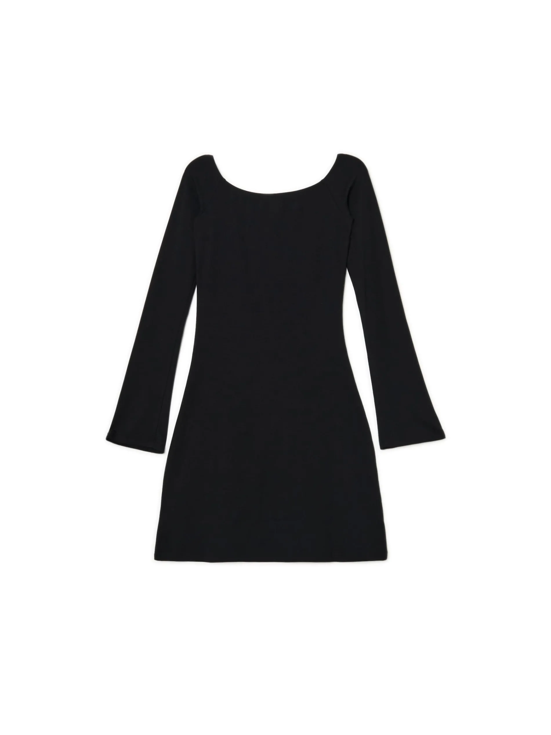 Cropp Sukienki, Kombinezony*Czarna sukienka mini z rękawami flare