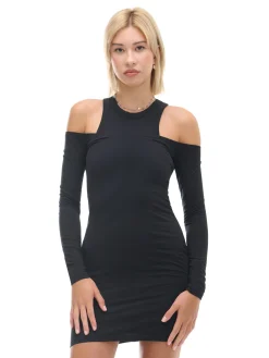 Cropp Sukienki, Kombinezony*Czarna sukienka mini z wycięciami