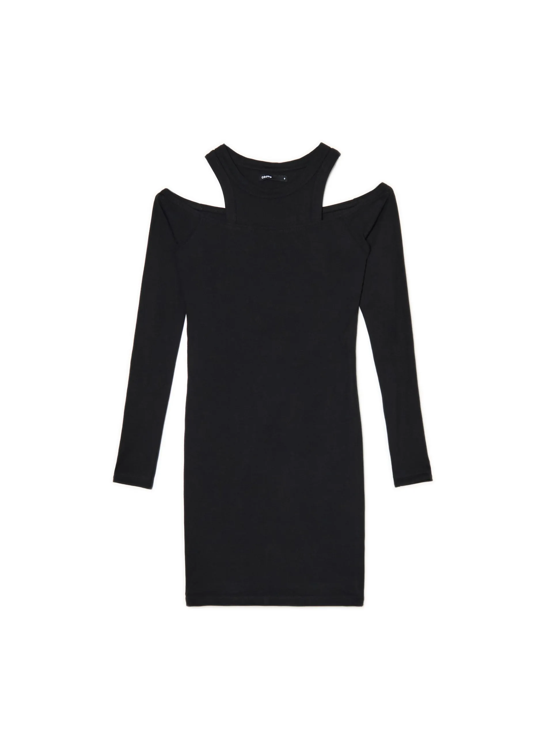 Cropp Sukienki, Kombinezony*Czarna sukienka mini z wycięciami