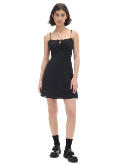 Cropp Sukienki, Kombinezony*Czarna sukienka z kokardką