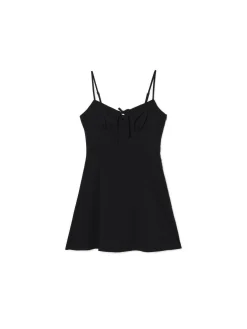 Cropp Sukienki, Kombinezony*Czarna sukienka z kokardką