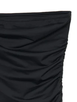 Cropp Sukienki, Kombinezony*Czarna sukienka z ozdobnym marszczeniem