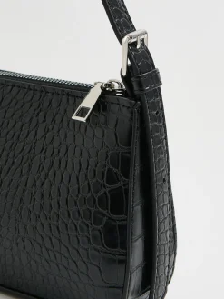 Cropp Torby, Plecaki*Czarna torebka z imitacji skóry