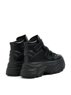 Cropp Botki, Trzewiki*Czarne botki na rzepy