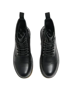 Cropp Botki, Trzewiki*Czarne botki z imitacji skóry