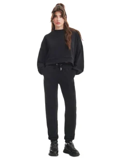 Cropp Spodnie*Czarne dresowe joggery