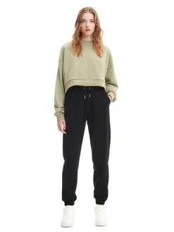 Cropp Spodnie*Czarne dresowe joggery