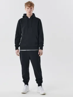 Cropp Spodnie*Czarne dresowe joggery regular