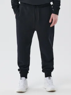 Cropp Spodnie*Czarne dresowe joggery regular