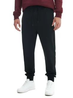 Cropp Spodnie*Czarne dresowe joggery regular