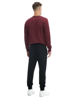 Cropp Spodnie*Czarne dresowe joggery regular