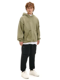 Cropp Spodnie*Czarne dresowe joggery z kieszeniami