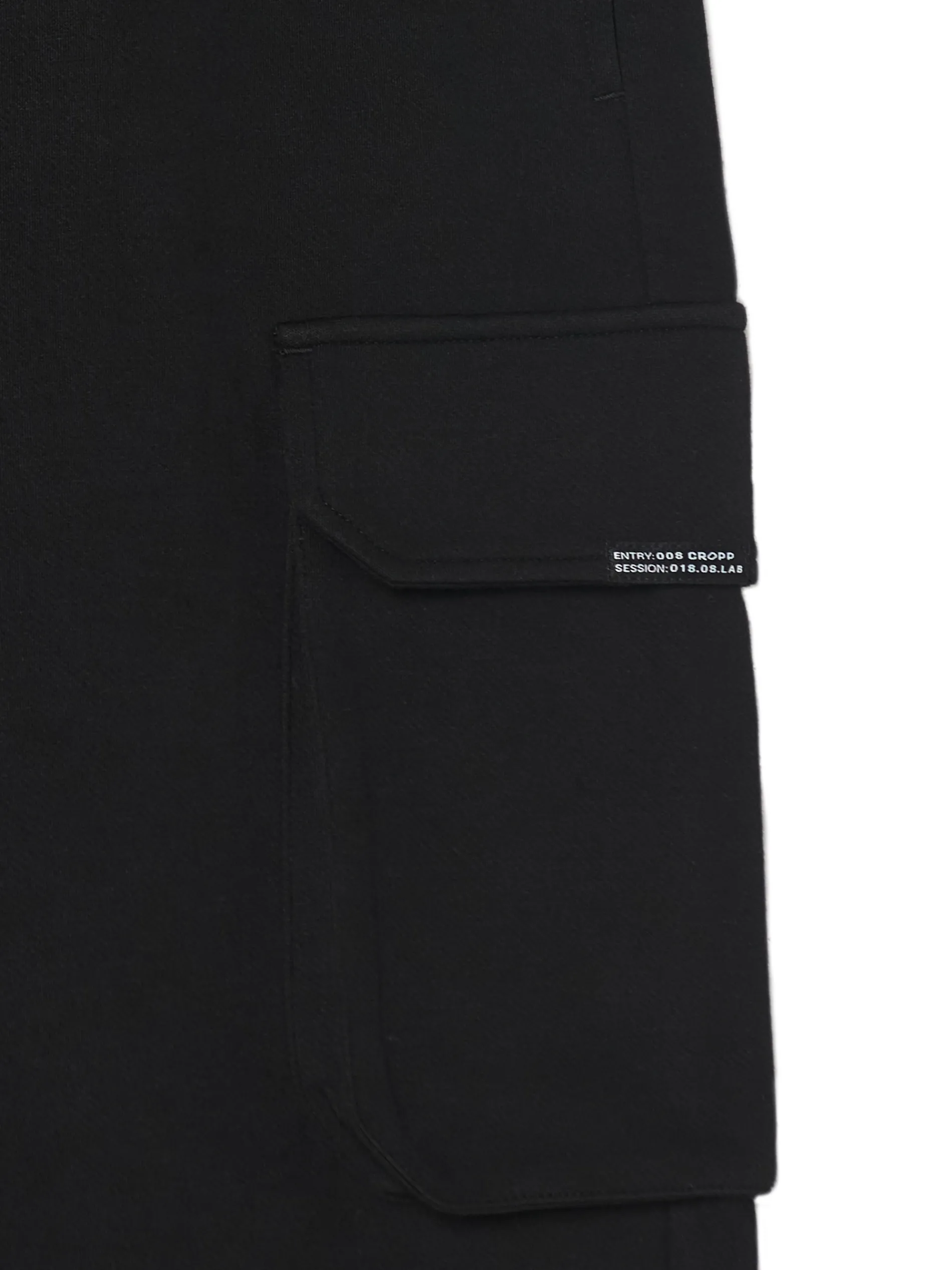 Cropp Spodnie*Czarne dresowe joggery z kieszeniami