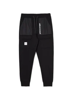 Cropp Spodnie*Czarne dresowe joggery z efektem reflective