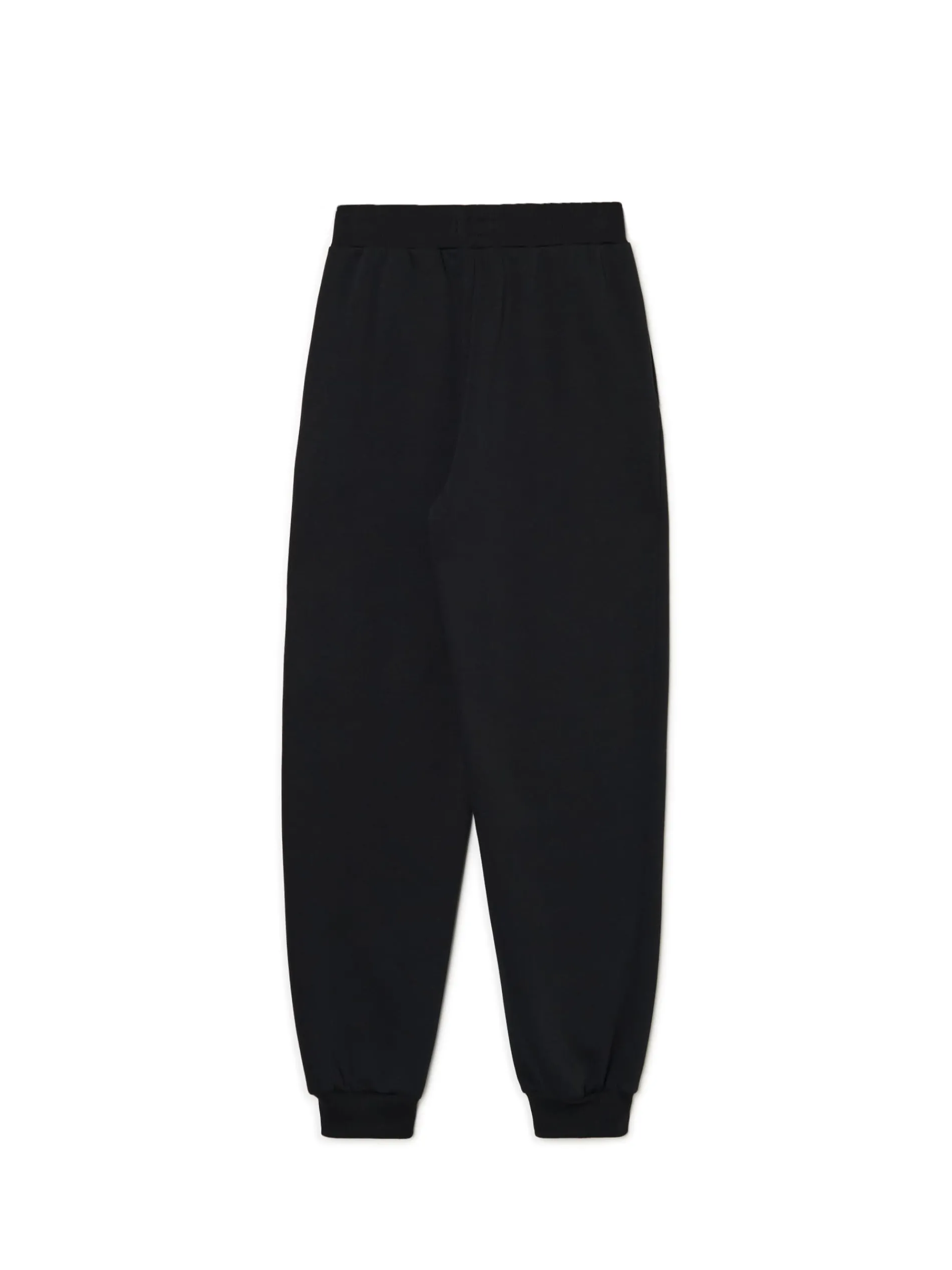 Cropp Spodnie*Czarne dresowe joggery z nadrukiem