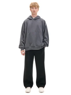 Cropp Spodnie*Czarne dresy wide leg