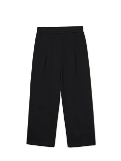 Cropp Spodnie*Czarne dresy wide leg