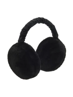 Cropp Czapki*Czarne futrzane nauszniki