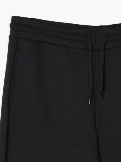 Cropp Spodnie*Czarne gładkie joggery regular