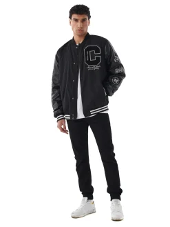 Cropp Jeansy*Czarne jeansowe joggery